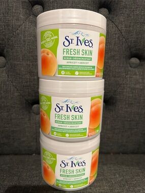 NEW 🆕 Lot of THREE St Yves Fresh Skin Apricot Scrub - Peach/Apricot